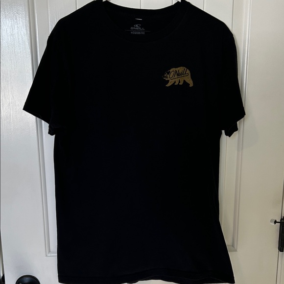 O'Neill Black Shirt with Gold Bear Design - Picture 2 of 3